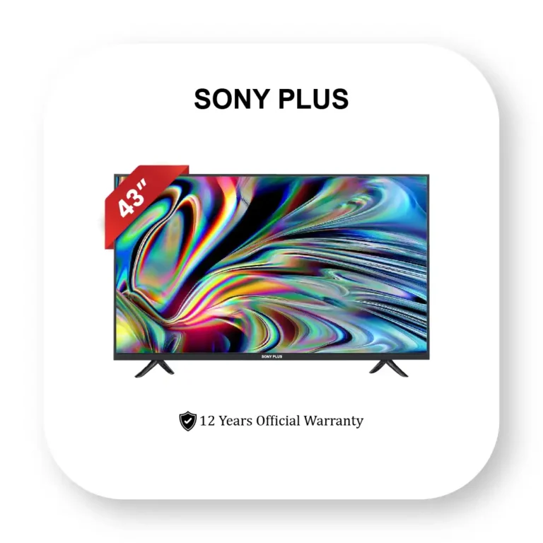 Sony Plus 43 Inch Double Glass Voice Control Smart Android LED TV