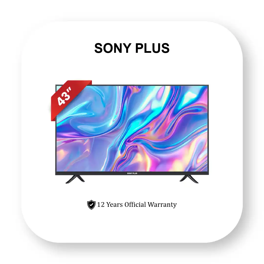 43-DG Sony Plus 43 Inch Double Glass Smart Android LED TV