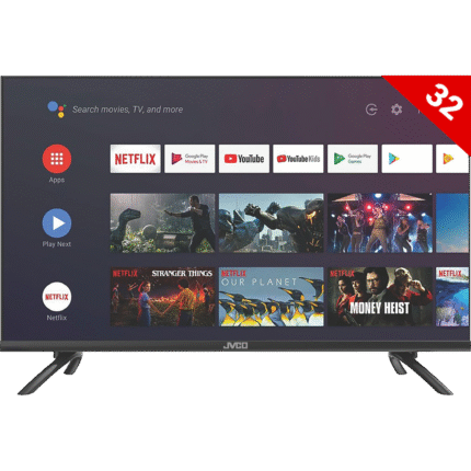 JVCO 32 Inch Frameless Smart Android LED TV